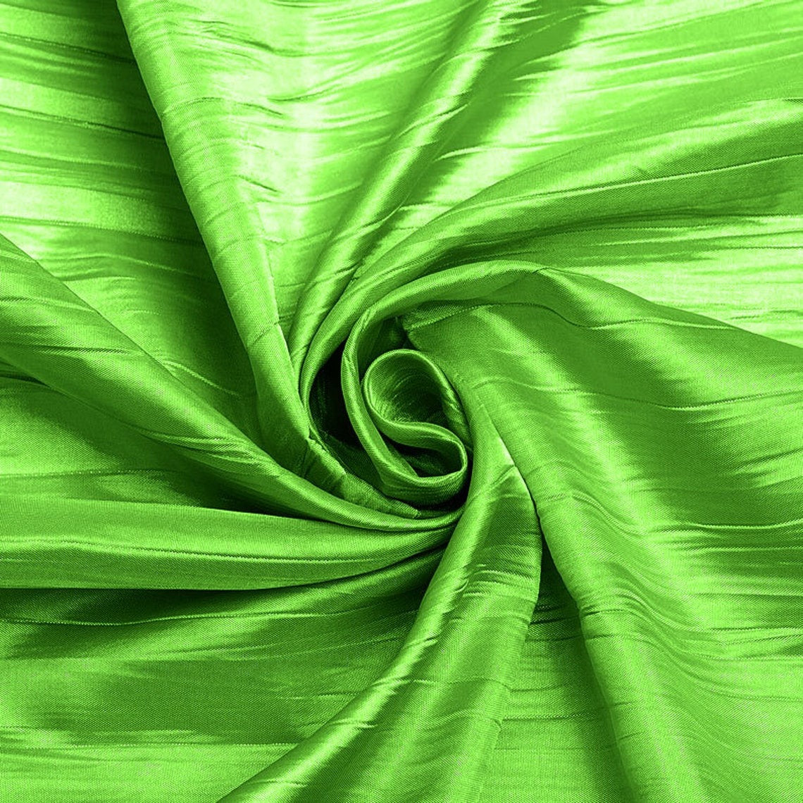 Lime Punch Green Taffeta Silk Fabric