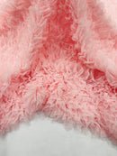 Pink Tulle Ruffle Fabric, 60" Wide Waves - Prom Dress Wedding & Decoration (Copy)