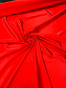60" Shiny Heavy Casino Fabric - Red - Stretch Shiny Heavy Fabric Sold By Yard