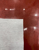 Metallic Glitter Vinyl Fabric - Burgundy - Faux Leather Sparkle Glitter Fabric - 54" Sold By The Yard