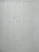 White Ostrich Gator Embossed Vinyl Fabric By Yard, Crocodile Ostrich Vinyl Leather Upholstery