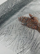 Silver Glitter Mesh Lace Fabric Prom/Dress By The Yard