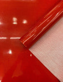 Metallic Glitter Vinyl Fabric - Red - Faux Leather Sparkle Glitter Fabric - 54" Sold By The Yard