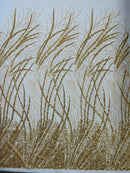 Gold Fashion Design - Beaded Fabric Embroidered Sequins And Beads Fabric By Yard