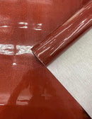 Metallic Glitter Vinyl Fabric - Burgundy - Faux Leather Sparkle Glitter Fabric - 54" Sold By The Yard