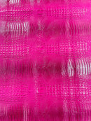 Magenta Faux Crocodile Vinyl Leather Upholstery Fabric By The Yard, Big 3D Crocodile Vinyl Fabric