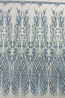 Glitter Fabric on a Mesh By The Yard, Glitters Damask Fashion Design, Sparkle Glitter Prom-Dress