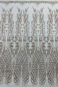 Glitter Fabric on a Mesh By The Yard, Glitters Damask Fashion Design, Sparkle Glitter Prom-Dress