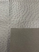 Black Ostrich Faux Leather Upholstery By The Yard, Ostrich Embossed Vinyl Leather 54" Wide