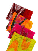 Wavy Line Design Velvet Sequins - Velvet Sequins Fabric 2 Way Stretch 58"- 60" By Yard