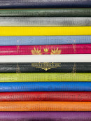 Yellow Ostrich Gator Embossed Vinyl Fabric By Yard, Crocodile Ostrich Vinyl Leather Upholstery