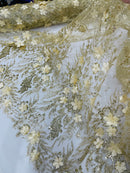 Glitter Floral Mesh, Glitter 3D Flower Sequin Fabric, Wedding Dresses & Quinseñera