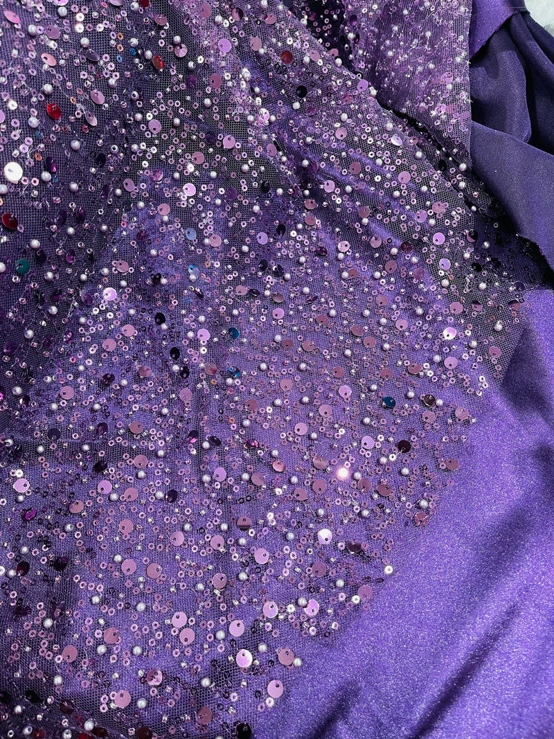 Lycra Spandex Shiny Fabric - Plum - 80% Polyester 20% Spandex Sold By The Yard (Pick a Size)