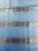 Navy Ostrich Gator Embossed Vinyl Fabric By The Yard, Crocodile Ostrich Vinyl Leather Upholstery
