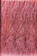 Red Glitter Mesh Lace Fabric Prom/Dress By The Yard