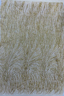 Gold JM Glitter Mesh Lace Fabric Prom/Dress By The Yard