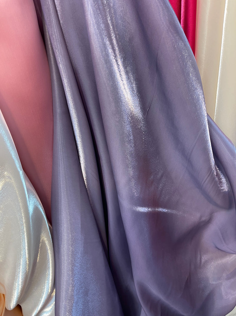 Water Shine Ultra Glossy Shimmer Bridal Chiffon By Yard, Liquid Crystal Chiffon Fabric, Liquid Bridal Chiffon