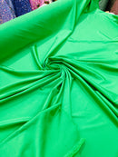 Emeral Green Shiny Milliskin Fabric - 58" Spandex 4 Way Stretch Fabric Sold by The Yard (Pick a Size)