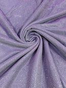 Shimmer Glitter Fabric - Lilac - Luxury Sparkle Stretch Solid Fabric Sold By Yard