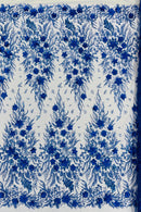 Glitter Floral Mesh, Glitter 3D Flower Sequin Fabric, Wedding Dresses & Quinseñera