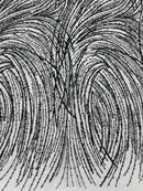 Black Glitter Mesh Lace Fabric Prom/Dress By The Yard