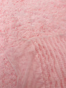 Pink Tulle Ruffle Fabric, 60" Wide Waves - Prom Dress Wedding & Decoration (Copy)