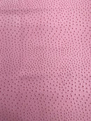 Pink Ostrich Faux Leather Upholstery By The Yard, Ostrich Embossed Vinyl Leather 54" Wide