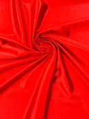 60" Shiny Heavy Casino Fabric - Red - Stretch Shiny Heavy Fabric Sold By Yard