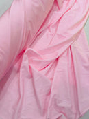 Baby Pink Shiny Milliskin Fabric - 58" Spandex 4 Way Stretch Fabric Sold by The Yard (Pick a Size)