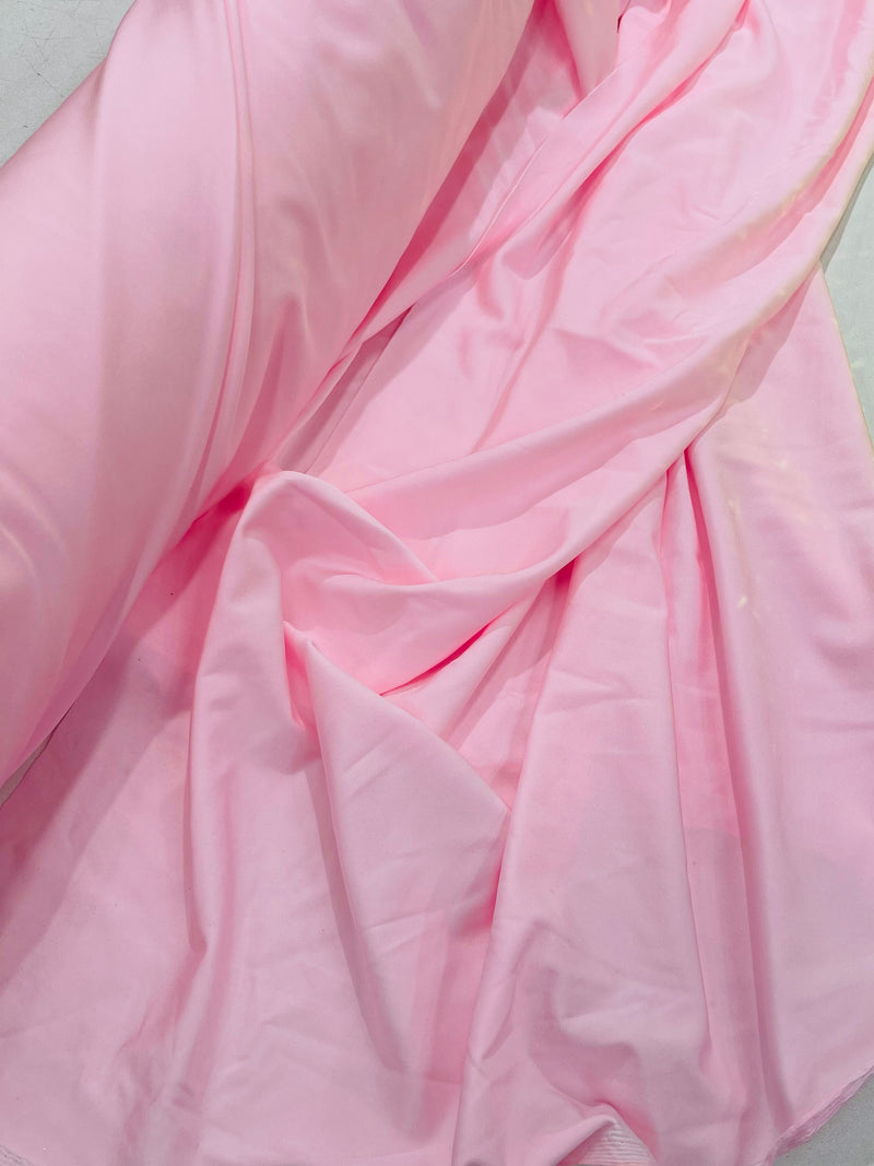 Baby Pink Shiny Milliskin Fabric - 58" Spandex 4 Way Stretch Fabric Sold by The Yard (Pick a Size)