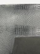 Black Ostrich Gator Embossed Vinyl Fabric By Yard, Crocodile Ostrich Vinyl Leather Upholstery