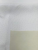 White Ostrich Faux Leather Upholstery By The Yard, Ostrich Embossed Vinyl Leather 54" Wide
