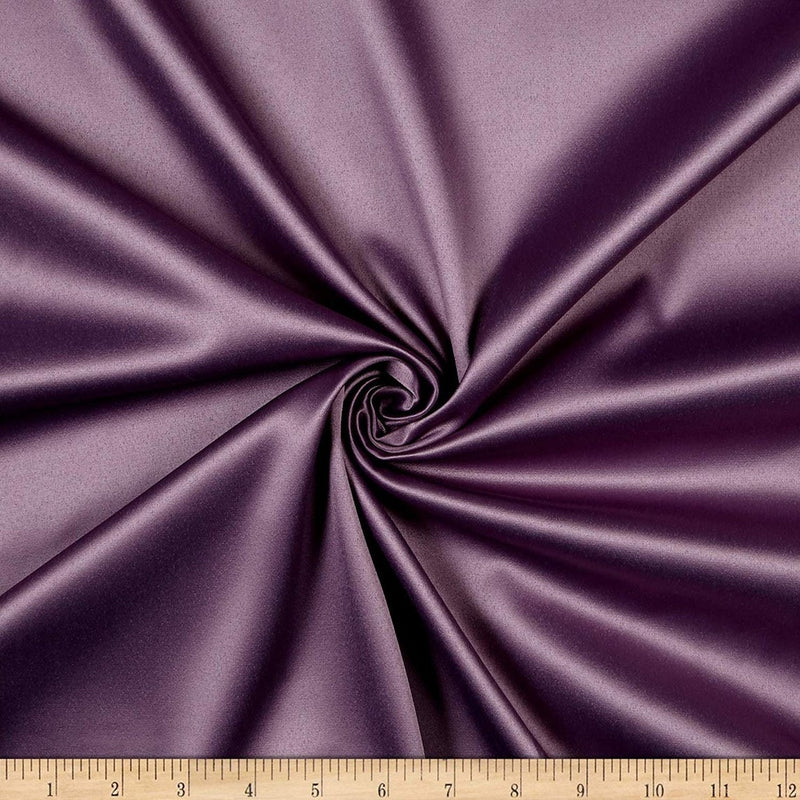 Matte L'Amour Satin - Amethyst - (Peau de Soie) Duchess Fabric For Bridal, Bridesmaid Dress By Yard