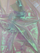 Pearl Iridescent Sheer Organza - Aqua - 58" Organza Fabric for Fashion, Crafts, Decor By Yard