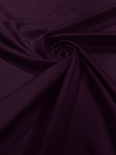 Matte L'Amour Satin - Aubergine - (Peau de Soie) Duchess Fabric For Bridal, Bridesmaid Dress By Yard