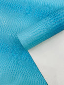 Gator 3D Embossed Vinyl Fabric Faux Fake Leather Vinyl Fabric, Embossed Crocodile Fabric By The Yard Upholstery Purses Shoes