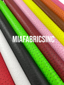 Orange Ostrich Faux Leather Upholstery By The Yard, Ostrich Embossed Vinyl Leather 54" Wide