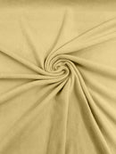 Solid Polar Fleece Fabric - Banana Yellow - Anti-Pill Soft Polar Fleece 58" Sold by Yard