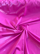 Shiny Latex Stretch Vinyl - Baby Pink - 4 Way Stretch Milliskin Vinyl Spandex Latex Fabric by Yard