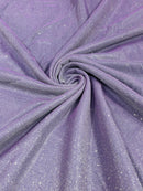 Shimmer Glitter Fabric - Lilac - Luxury Sparkle Stretch Solid Fabric Sold By Yard