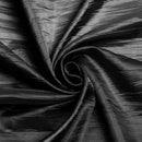 Crushed Taffeta Fabric - Black - 54" Wide Crushed Taffeta Creased Fabric Sold by Yard