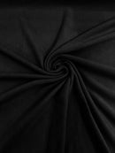 Solid Polar Fleece Fabric - Black - Anti-Pill Soft Polar Fleece 58" Sold by Yard