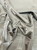 60" Crystal Liquid Satin Fabric - Water Shine Ultra Glossy Shimmer Reflective Bridal Satin Fabric By Yard