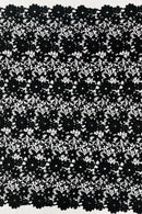 Guipure Lace Fabric - Black - Solid Floral Lace Fabric Sold by The Yard