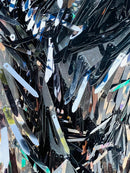 Sword Sequins Fabric - Shiny Sword Shape Sequins Fabric Sold By Yard (Pick Color)