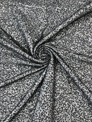 Beaded Sequins Pearl Fabric - Black -  Embroidered Pearl Beads and Sequins on Lace By Yard