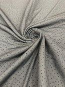 Shimmer Rhinestone Glitter Fabric - Black - Shimmer Stretch Glitter Fabric with Rhinestones Sold By Yard