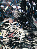 Sword Sequins Fabric - Shiny Sword Shape Sequins Fabric Sold By Yard (Pick Color)