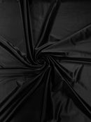 60" Shiny Heavy Satin Fabric - Black - Stretch Satin Shiny Heavy Fabric Sold By Yard