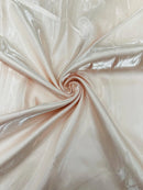 60" Crystal Liquid Satin Fabric - Water Shine Ultra Glossy Shimmer Reflective Bridal Satin Fabric By Yard